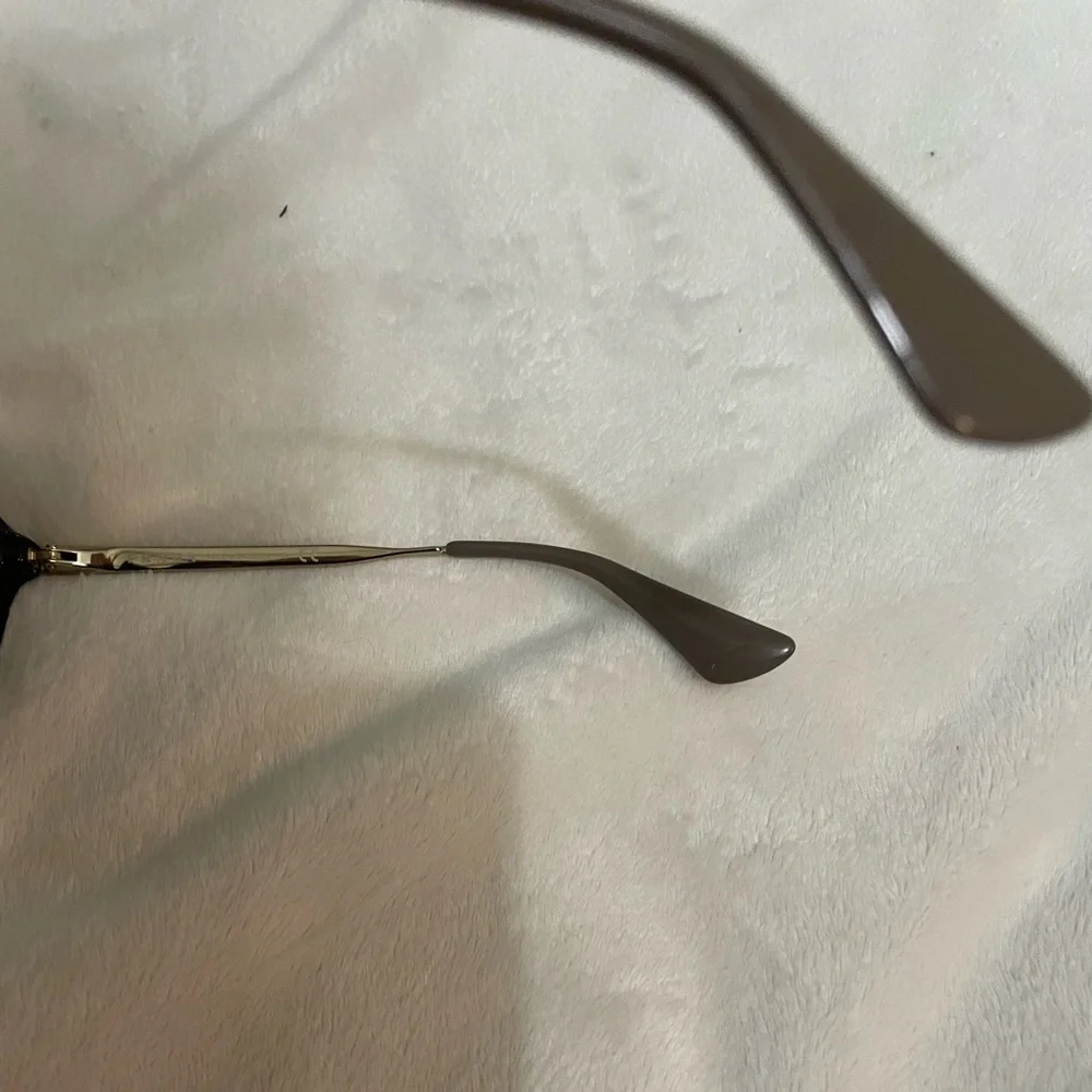 Beautiful Prada Black and Gold Sunglasses - Picture 10 of 14